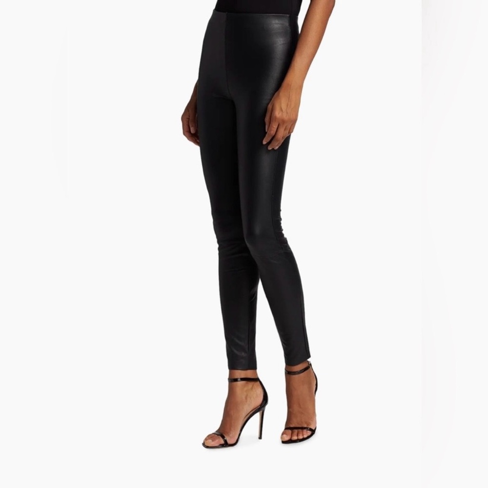 Good American Black Better Than Faux Leather Leggings Pants